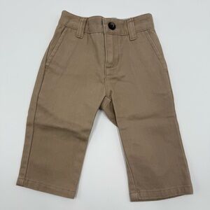 NWT Janie and Jack Baby Twill Pant 3-6 months Khaki 100% Cotton